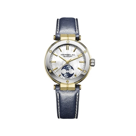 Montre Michel Herbelin - Newport - Automatique Lady Phases de Lune - Nacre
