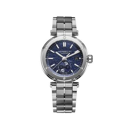 Montre Michel Herbelin - Newport - Automatique Phases de Lune - Acier