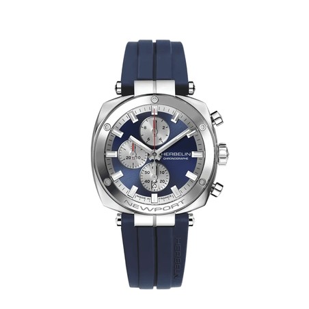 Montre Michel Herbelin - Newport - Héritage Chronographe - Acier & Bleu