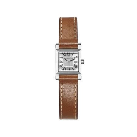 Montre Michel Herbelin - Antarès - Quartz Carré - Acier & Cuir Camel