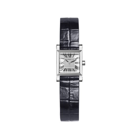 Montre Michel Herbelin - Antarès - Quartz Carré - Acier & Cuir Bleu