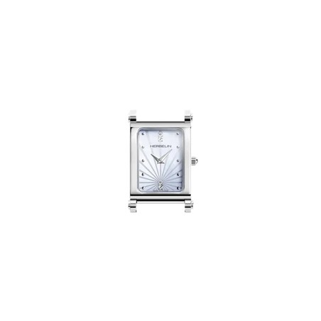 Michel Herbelin Watch - Antarès - Curved - Mother-of-Pearl & Zircons