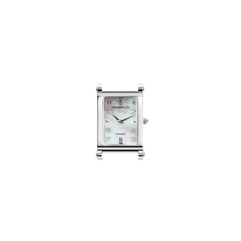 Michel Herbelin Watch - Antarès - Curved - Diamonds & Mother-of-Pearl