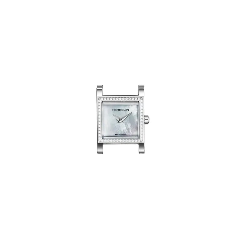 Michel Herbelin Watch - Antarès - Square - Diamonds & Mother-of-Pearl