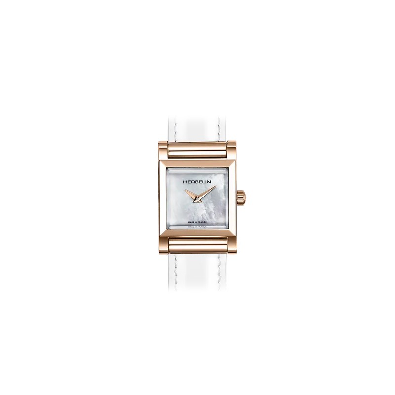 Michel Herbelin Watch - Antarès - Square - Rose Gold PVD