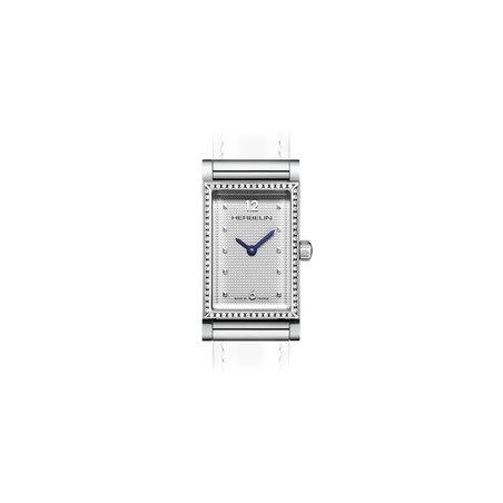 Michel Herbelin Watch - Antarès - Rectangle - Diamonds & Blue Hands