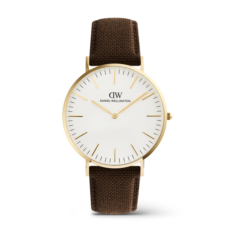 Montre Daniel Wellington - Classic Brown Canvas Doré