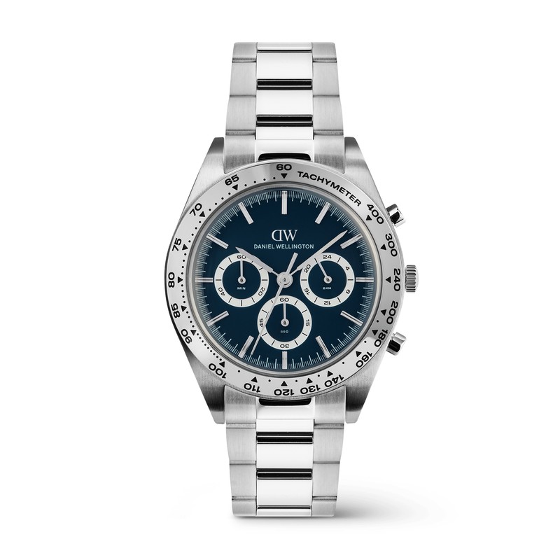 Daniel Wellington Watch - Iconic Tachymeter 3-Link Arctic Silver