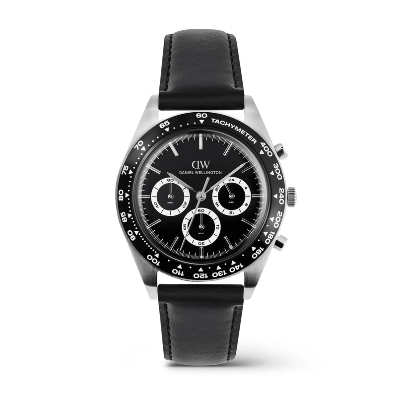 Daniel Wellington Watch - Iconic Tachymeter Sheffield Black Silver