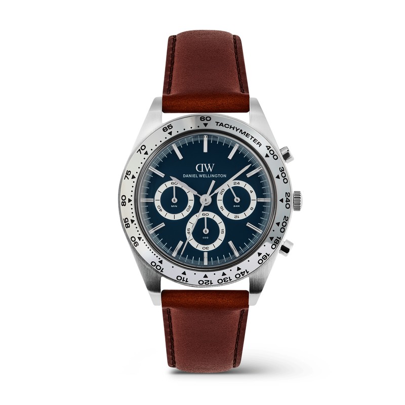 Daniel Wellington Watch - Iconic Tachymeter  St-Mawes Arctic Silver