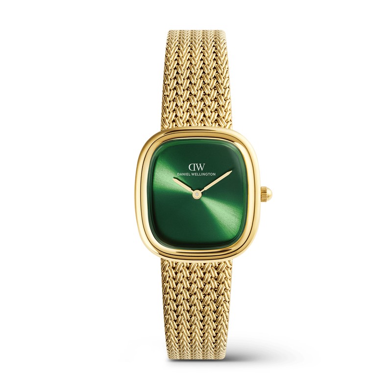Daniel Wellington Watch - Margot Braided Mesh Emerald Gold