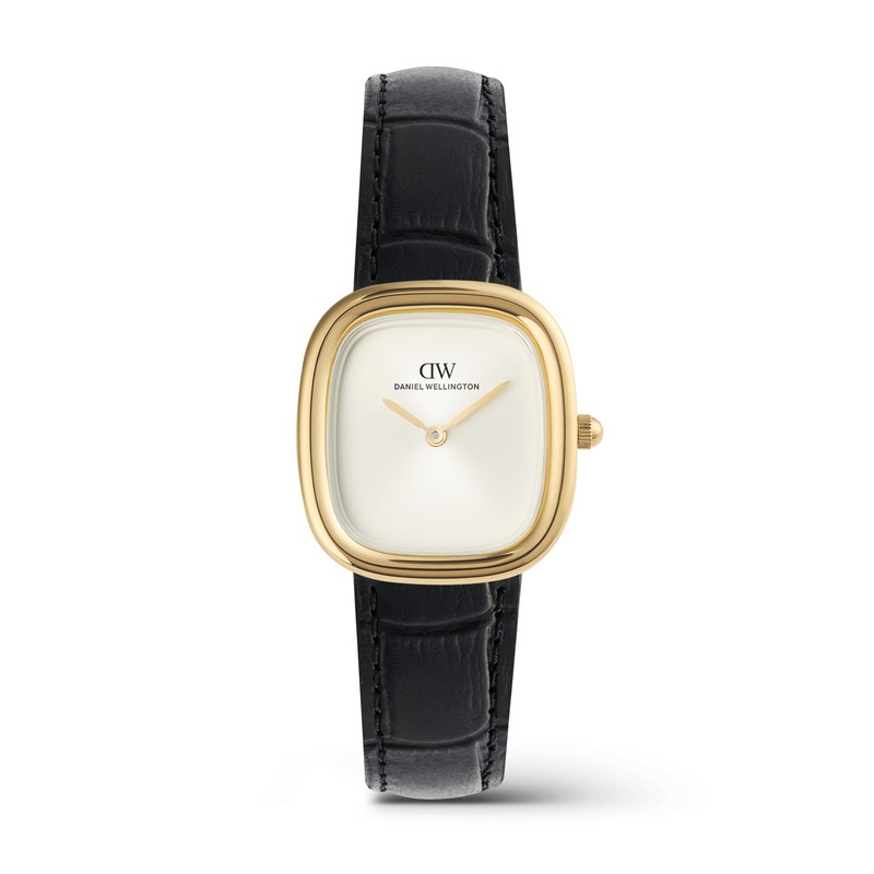 Daniel Wellington Watch - Margot Black with Gold Crocodile Pattern
