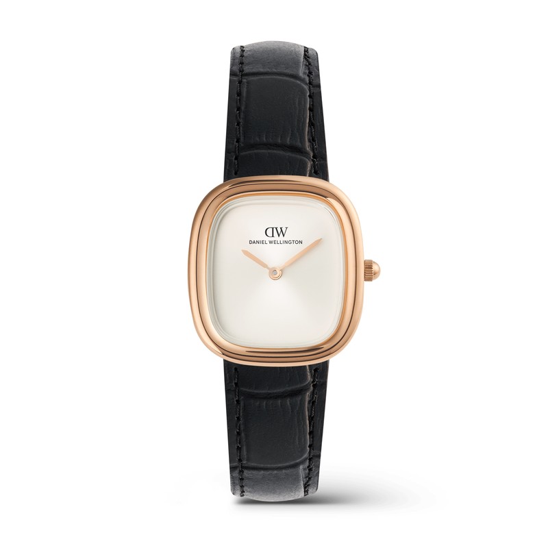 Daniel Wellington Watch - Margot Black Croc Rose Gold