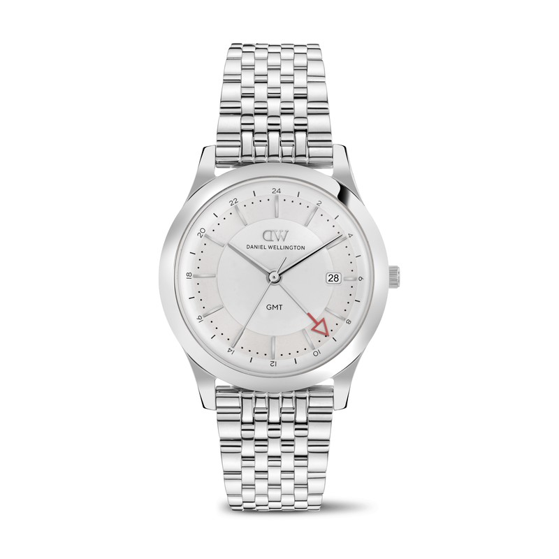 Daniel Wellington Watch - Pathfinder GMT 7-Link Frost-White Silver