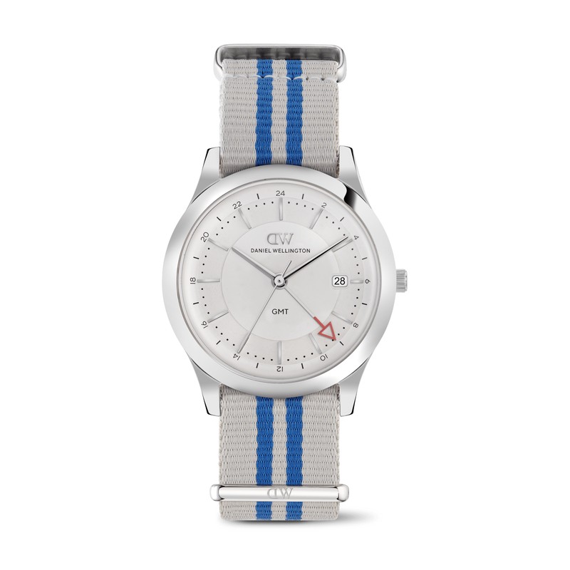 Daniel Wellington Watch - Pathfinder GMT Rowden Frost-White Silver