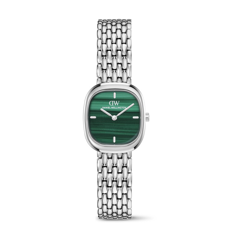 Daniel Wellington Watch - Corta Malachite Grain-Link Silver