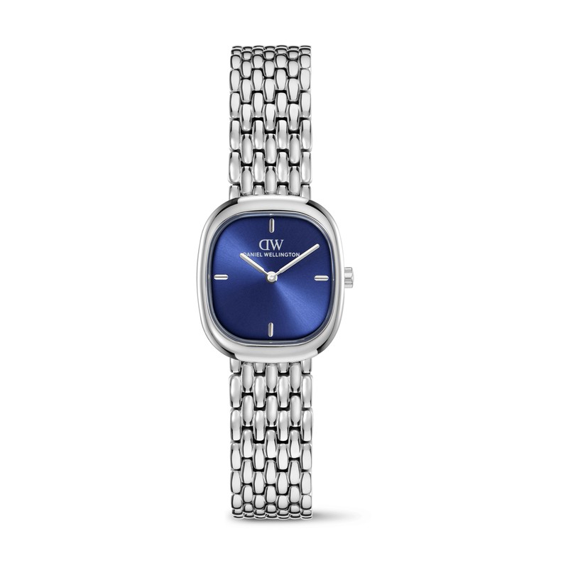 Daniel Wellington Watch - Corta Royal Blue Grain-Link Silver