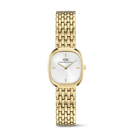 Daniel Wellington Watch - Corta White Grain-Link Gold