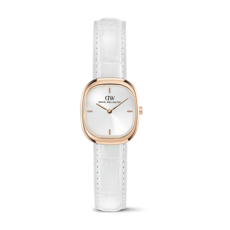 Daniel Wellington Watch - Corta White-Croc Rose Gold