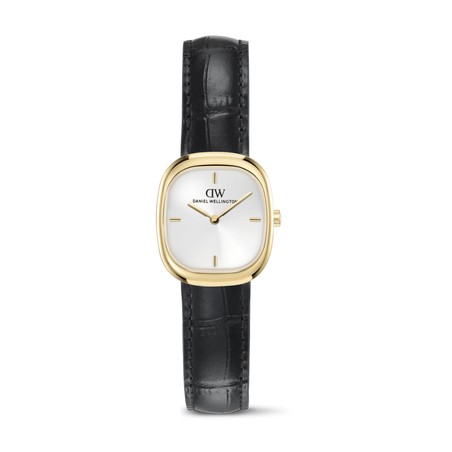 Daniel Wellington Watch - Corta Black with Gold Croc Pattern