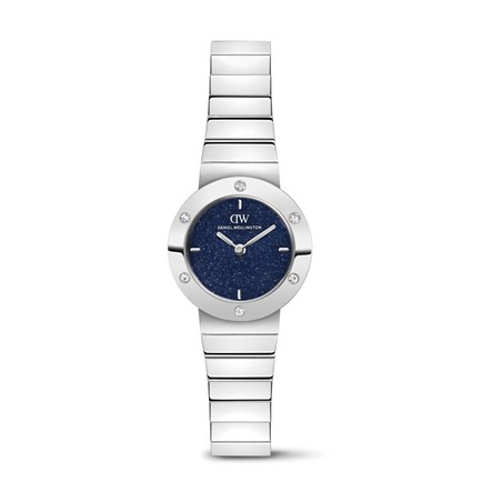 Daniel Wellington Watch - Stella Piano-Link Crystal Blue-Sandstone Silver