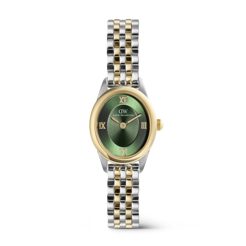 Daniel Wellington Watch - Ophelia Mini Beans Link Emerald Two-Tone