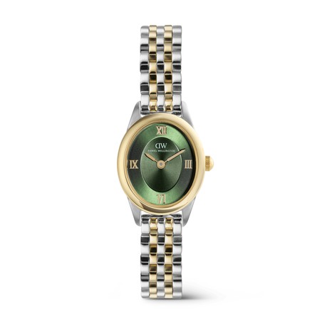 Daniel Wellington Watch - Ophelia Mini Beans Link Emerald Two-Tone