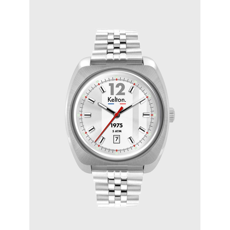 Montre Kelton - RC 1975 Silver White