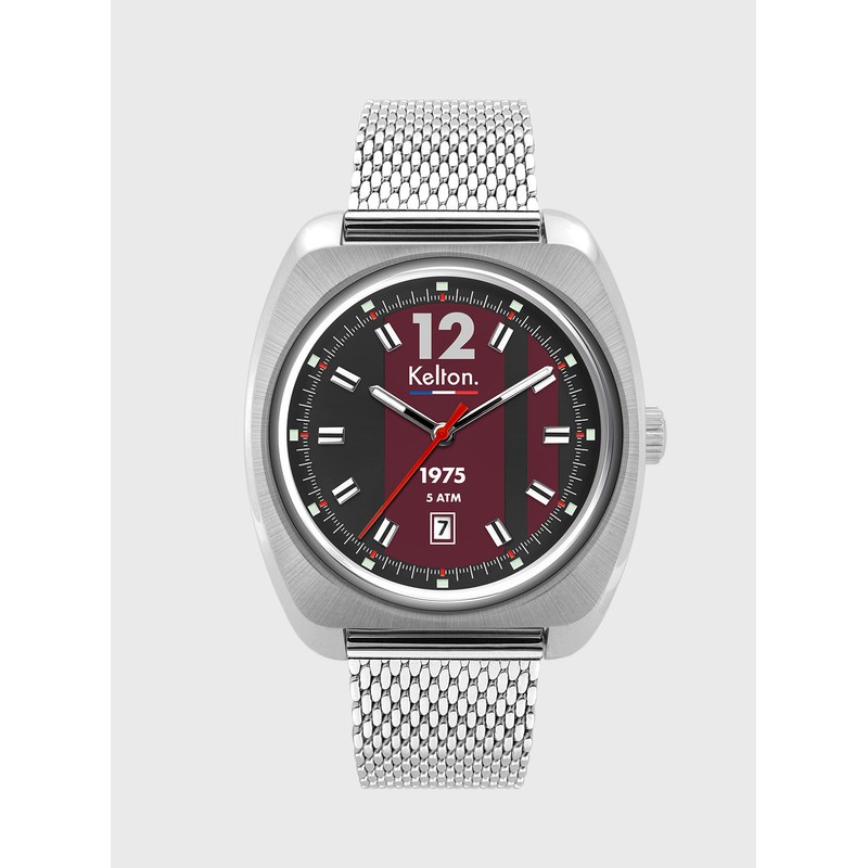 Montre Kelton - RC 1975 Silver Bordeaux