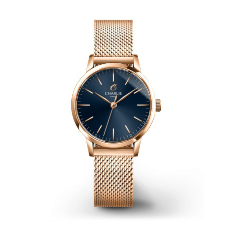 Charlie Paris Watch - SULLY Rose Gold/Blue