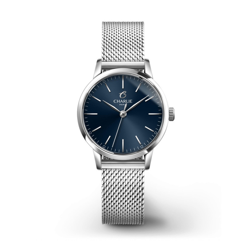 Montre Charlie Paris - SULLY Acier & bleu