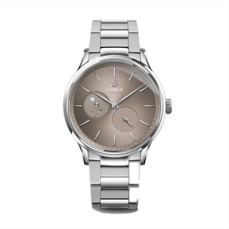 Charlie Paris Watch - INITIAL 36 Day/Night Taupe