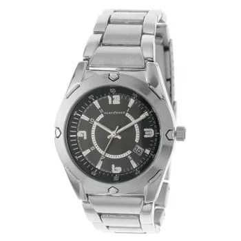 Profil Montre Performer Homme Acier Argenté Cadran Noir - 7035522