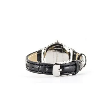 Dos Montre Performer Femme Simili Cuir Noir Cadran Blanc - 7076312