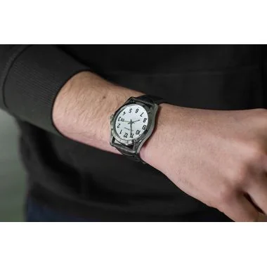 Portée Montre Performer Homme Cuir Véritable Bovin Noir Façon Croco - 7027252