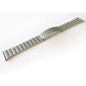 Bracelet métal boucle déployante chrome mat