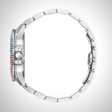 Profil montre homme Patrouille de France Athos 7 Arrière Gauche Acier GMT