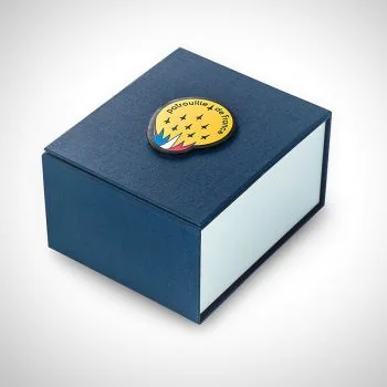 Boîte coffret montre homme officiel Patrouille de France Athos 4 Charognard Chrono acier inox silicone noir cadran noir