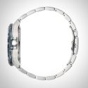 Profil montre homme officiel Patrouille de France Athos 5 Premier Solo automatique bracelet acier cadran blanc