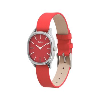 Montre Colorama de Kelton - la montre rouge pour femme