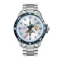 Montre Patrouille de France Athos 8 Arrière Droit Automatique Acier Cadran Argenté
