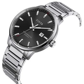 Profil Fiyta Yachtsman Automatique Homme Argenté Cadran Noir GA867002.WHW