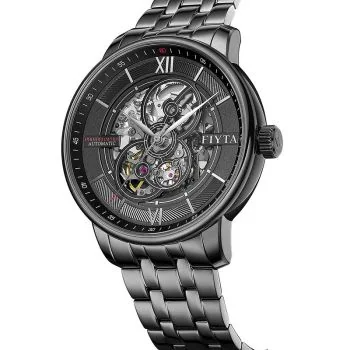 Profil montre Fiyta Photographer Homme Automatique Squelette Acier Noir DGA23001.BBB