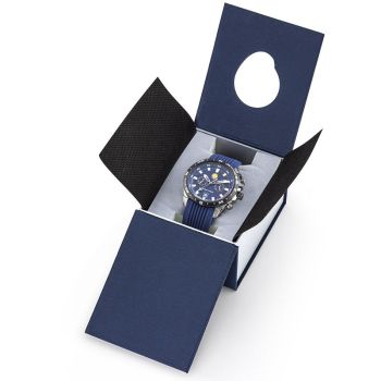 Coffret Montre Patrouille de France Athos 3 Intérieur Gauche Silicone Bleu Multifonctions