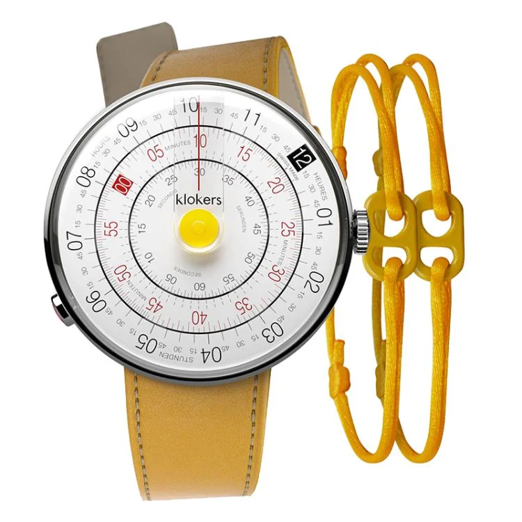 Klokers Watch - Klok 01 - Klokers X Togetherband - Yellow Leather Strap