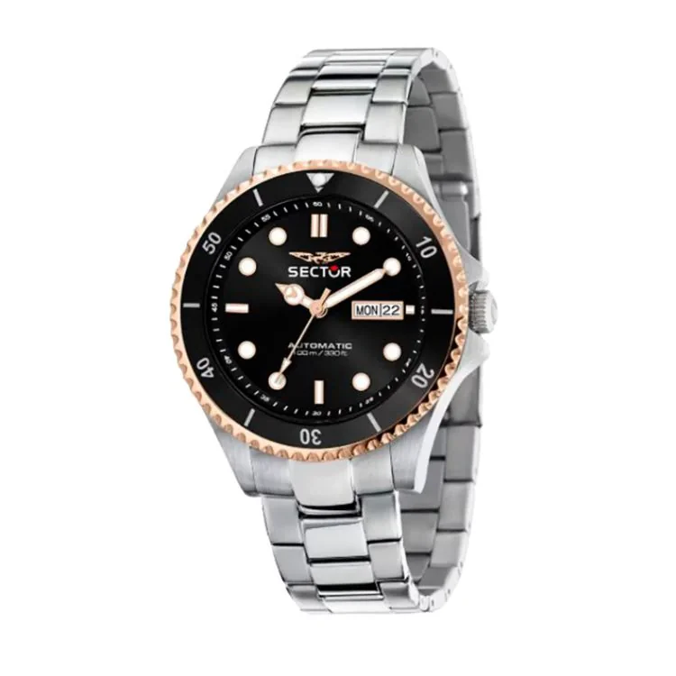 Sector 230 Watch - Automatic - Black and Rose Gold