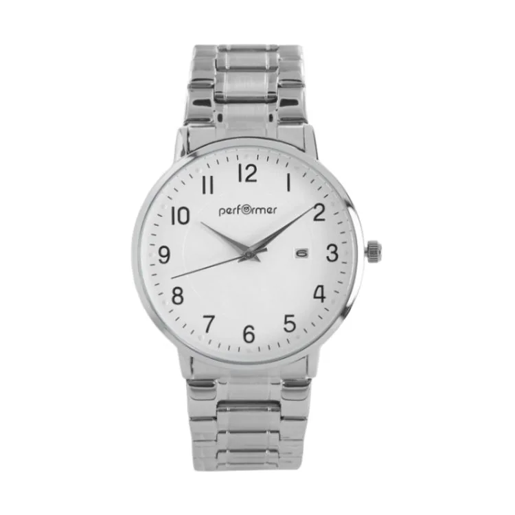 Performer Watch - Unisex - Silver-Toned Metal, White Dial - 70312712
