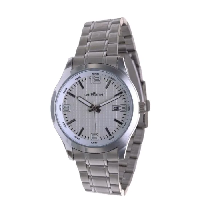 Performer Watch - Men's - Silver-Toned Metal, White Dial - 7039712