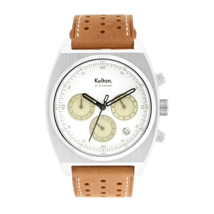 Kelton Watch - RC24 - Chronograph - Brown and White