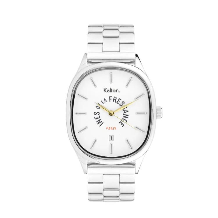 Kelton x Ines de la Fressange Paris Watch - Grande Colorama - Silver